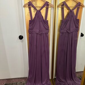 David’s Bridal Elegant Purple Evening Gown